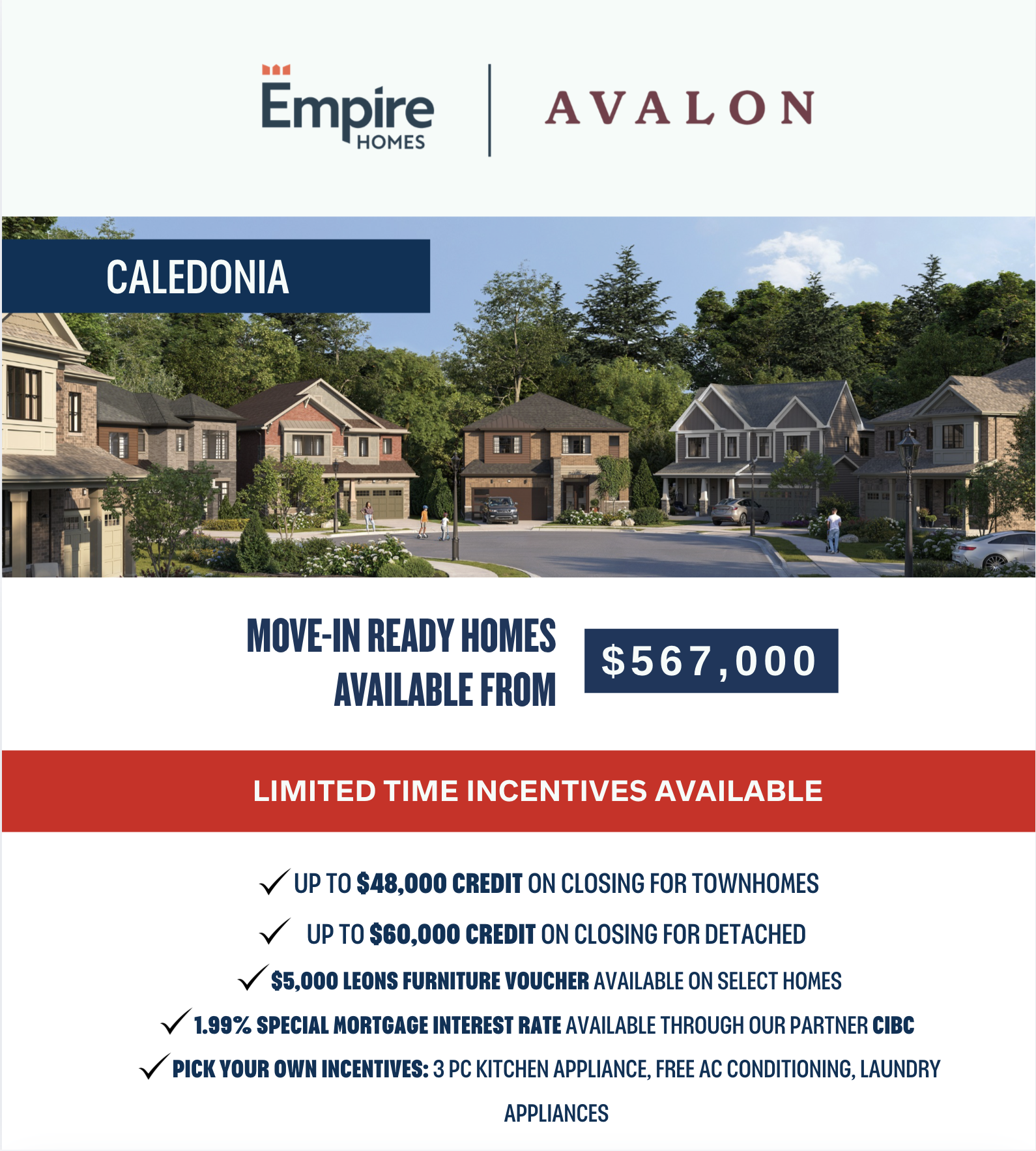 Empire Avalon Caledonia – Move-In Ready Homes from $567,000